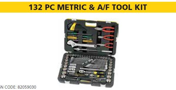 132PC METRIC & A/F TOOL KIT