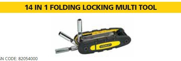 14 IN 1 FOLDING LOCKING MULTI TOOL