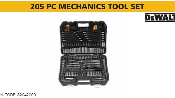 205 PC MECHANICS TOOL SET