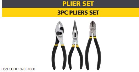 3PC PLIERS SET