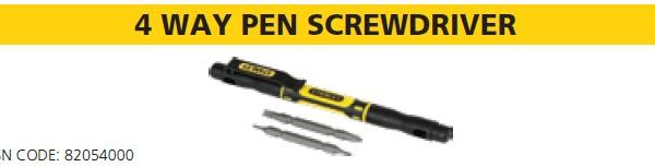 4 WAY PEN SCREWDRIVER