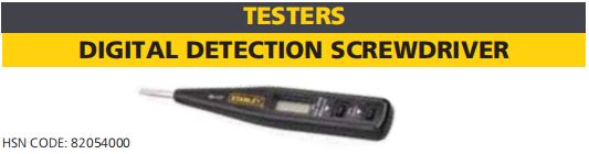DIGITAL DETECTION SCREWDRIVER