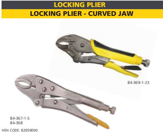 LOCKING PLIER - CURVED JAW