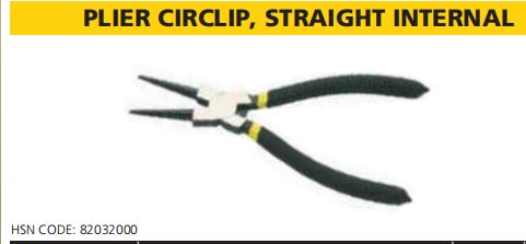 PLIER CIRCLIP, STRAIGHT INTERNAL