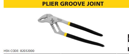 PLIER GROOVE JOINT