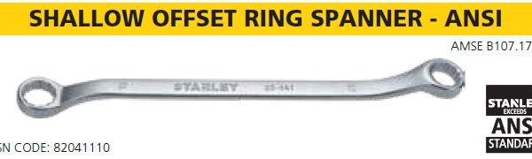 SHALLOW OFFSET RING SPANNER - ANSI