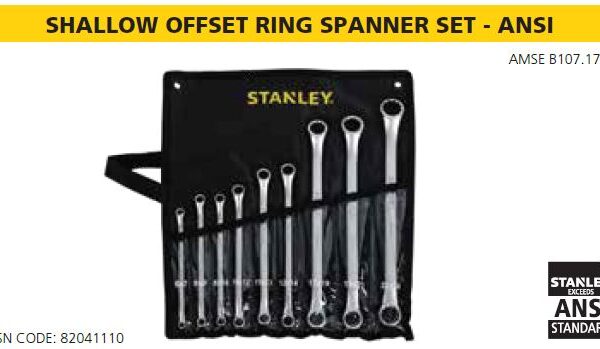 SHALLOW OFFSET RING SPANNER SET - ANSI