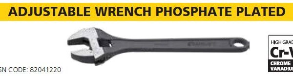 ADJUSTABLE WRENCH PHOSPHATE PLATED