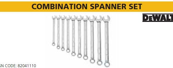 COMBINATION SPANNER SET - DEWALT