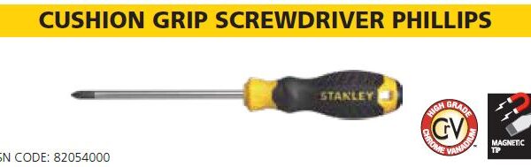 CUSHION GRIP SCREWDRIVER PHILLIPS