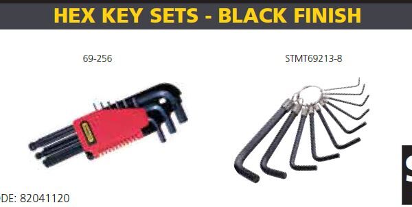 HEX KEY SETS - BLACK FINISH