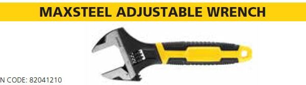 MAXSTEEL ADJUSTABLE WRENCH