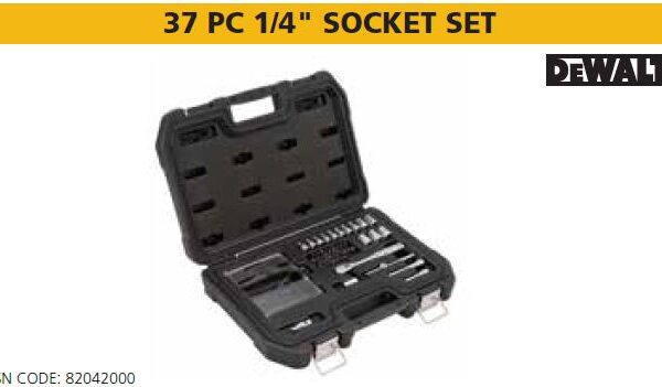 37 PC 1/4" SOCKET SET