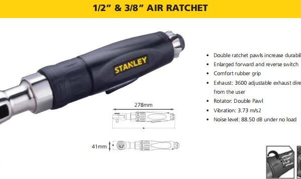 1/2” & 3/8” AIR RATCHET