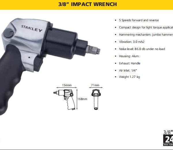 3/8” IMPACT WRENCH