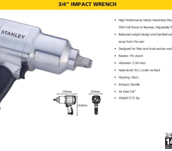 3/4” IMPACT WRENCH